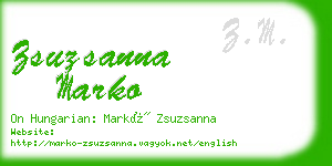 zsuzsanna marko business card